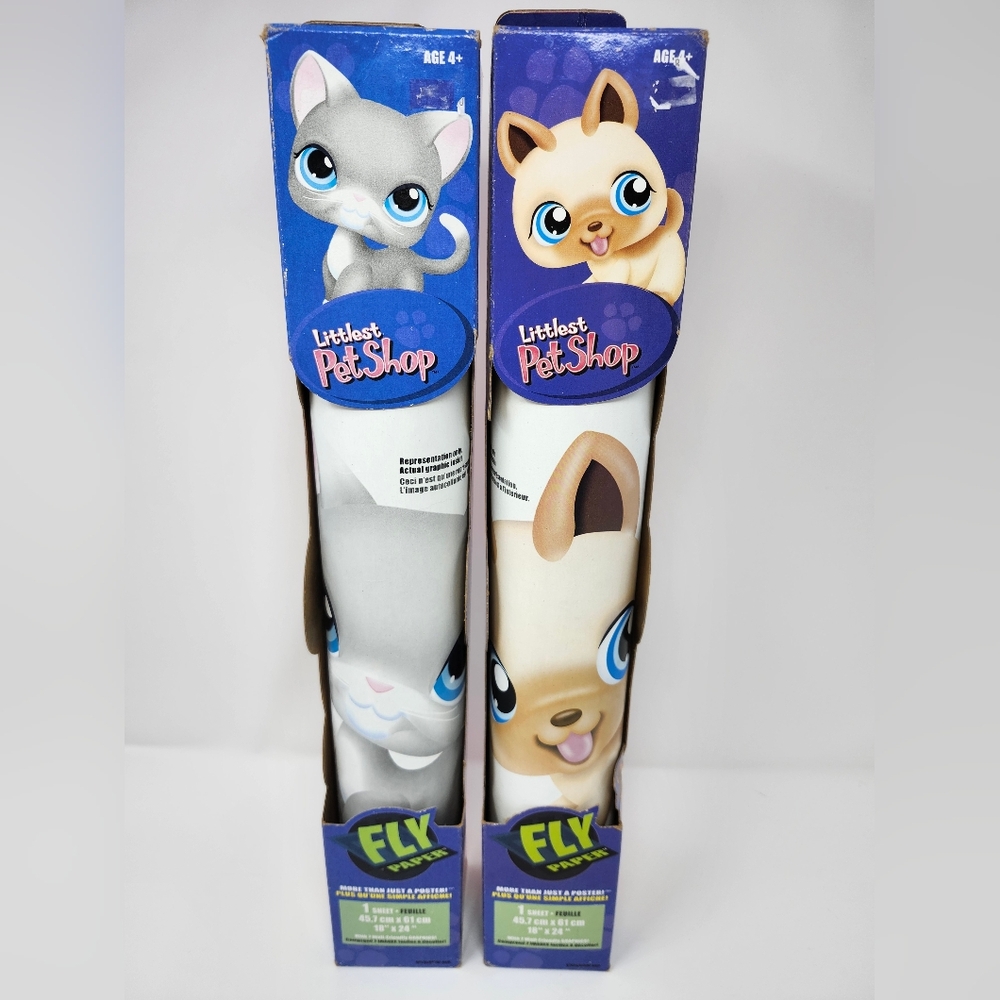 Littlest Pet Shop Fly Paper  " Wall Stickers " 2 Box